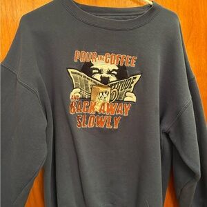 Men's Vintage Blue-Grey Big Dog Sweatshirt